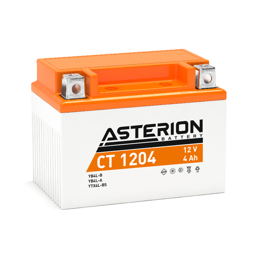 Asterion YB4L-B 12v4Ah 50 CCA AGM Motosiklet Aks (CT1204)