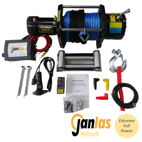 Janlas Extreme 20000 lbs Sentetik Halatl 4x4 Offroad ve Oto Kurtarc Vin 12V