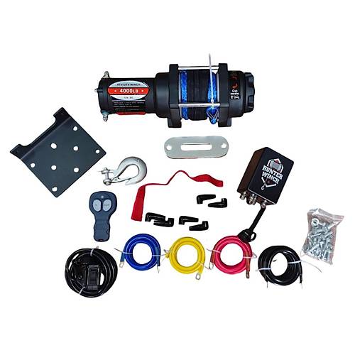 Hunter Vin 4000 LB Sentetik Halat Atv Offroad Uzaktan Kumandal 12V