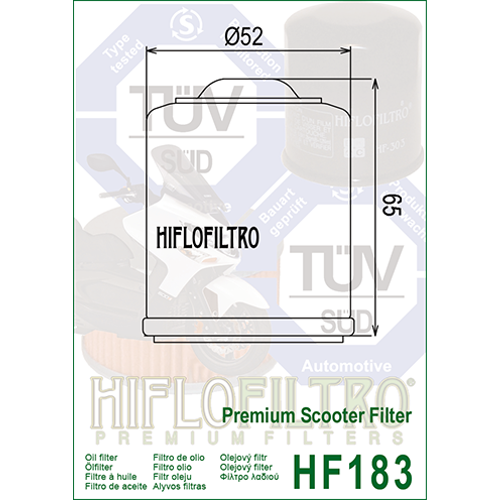 Hiflo HF-183 Yağ Filtresi