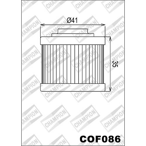 Champion COF086 Yağ Filtresi APRİLİA bazı modelleri COF086