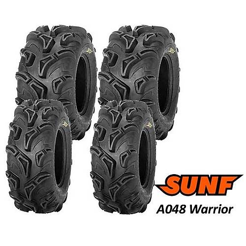 SunF Set 25x8-12 ve 25X10-12 A048 Warrior Atv-Utv Lastik Takm n-Arka