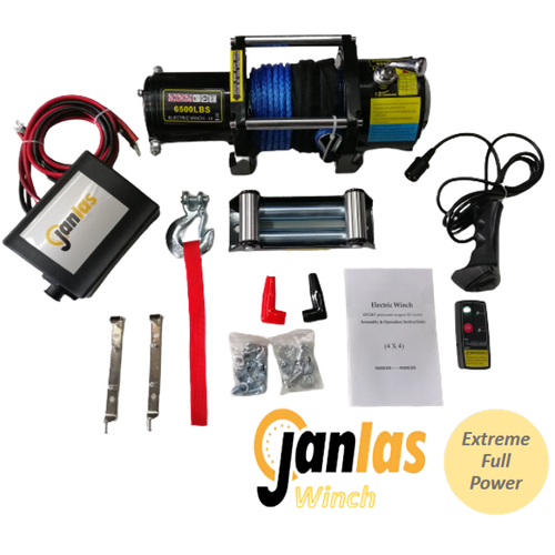 Janlas 6500 lbs Sentetik Halat 4x4 Offroad Vin Uzaktan Kumandal