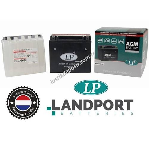 LP YTX20HL-BS 12V18AH Bakımsız AGM Motosiklet Aküsü
