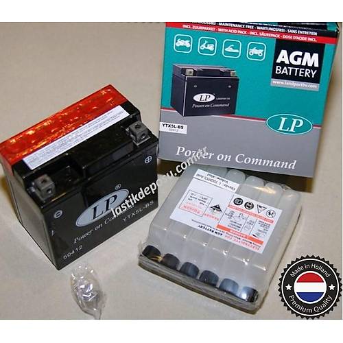 LP YTX5L-BS 12V4AH Bakımsız AGM Motosiklet Aküsü