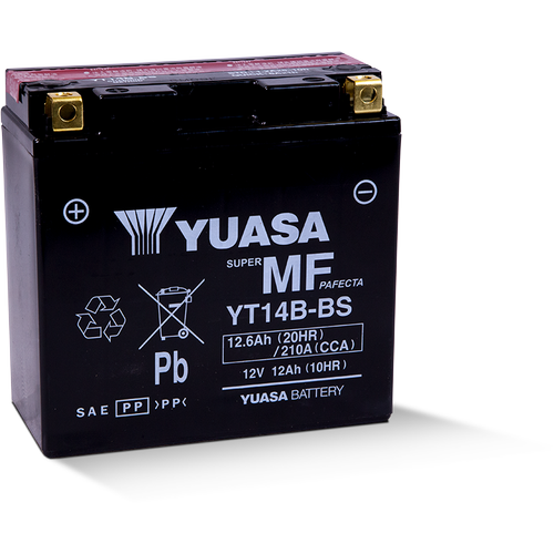Yuasa YT14B-BS 12V10 AH Bakımsız Motosiklet ve ATV Aküsü
