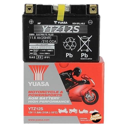 Honda FSC600 Silver Wing Ak (2002-2015) Yuasa YTZ12S 12V11 AH