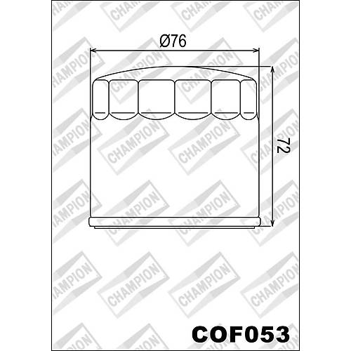 Champion COF053Ya Filtresi DUCATI baz modelleri COF053