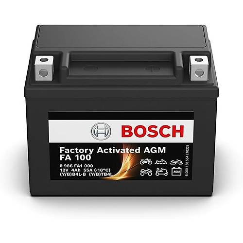 Bosch YTB4-L 12V4AH Bak�ms�z AGM Motosiklet Ak�s�