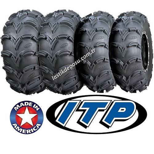 ITP Mud Lite 25x8-12 25X10-12 ATV-UTV Lastik Takımı Ön-Arka USA