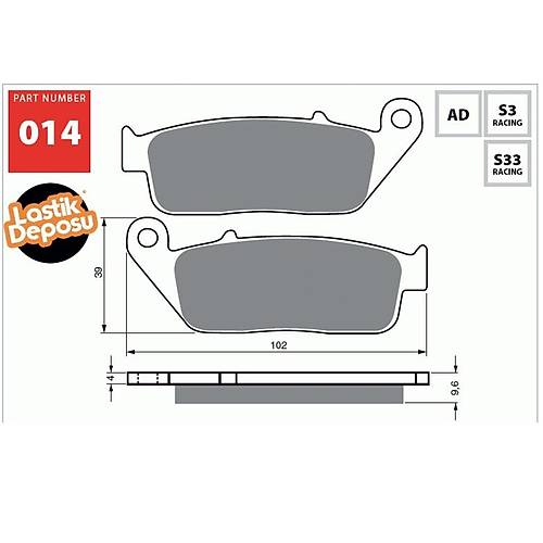 Gold Fren Motosiklet Balatası AD-014