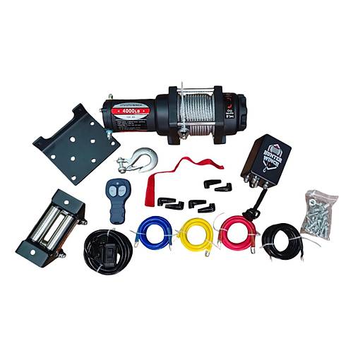 Hunter Vin 4000 LB elik Halat Atv Offroad Uzaktan Kumandal 12V