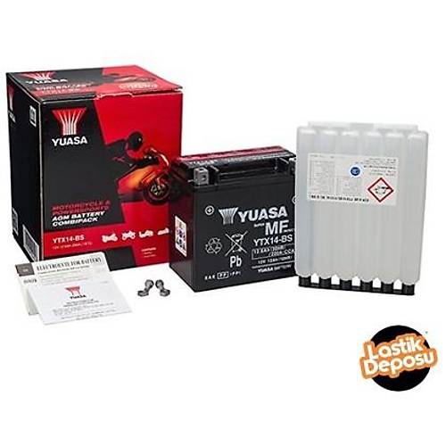 Yuasa YTX14-BS 12V12AH Motosiklet ve ATV Aks