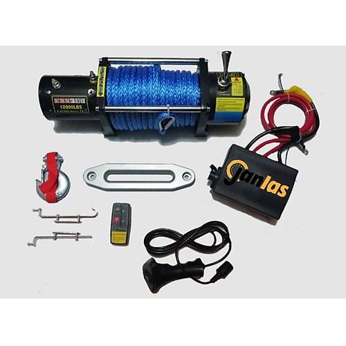 Janlas Extreme 12000 lbs Sentetik Halat 4x4 Offroad Vin 12V