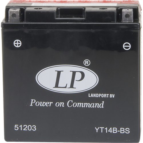 LP YT14B-BS 12V12AH Bakımsız AGM Motosiklet Aküsü