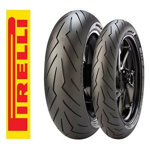 Pirelli Set 120/70ZR17 ve 190/50ZR17 Diablo Rosso III n Arka Takm (2024)