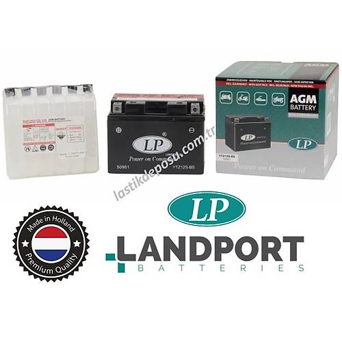 LP YTZ12S-BS 12V9AH Bakmsz AGM Motosiklet Aks