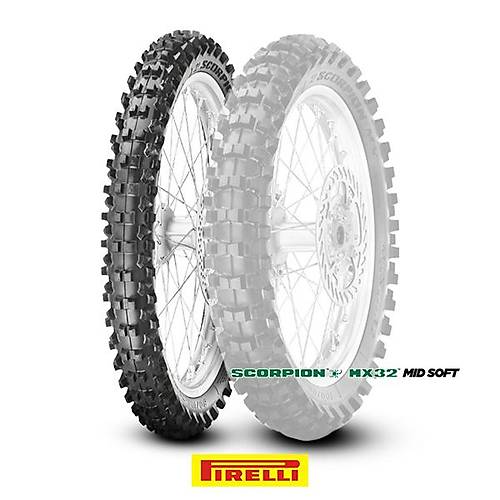 Pirelli 2.50-10 Scorpion MX32 Mid Soft 33J Motosiklet Lastiği