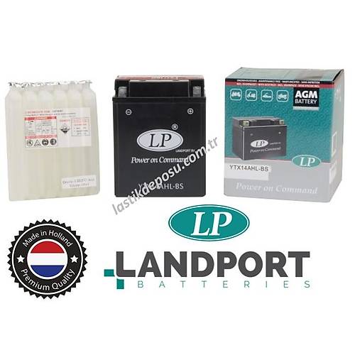 LP Motosiklet Aküsü YTX14AHL-BS 12V12AH AGM