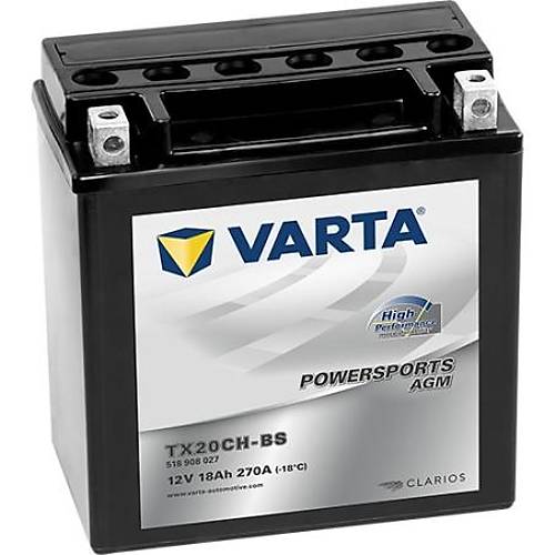 Varta YTX20CH-BS 12V18AH Bak�ms�z AGM Motosiklet Ak�s�