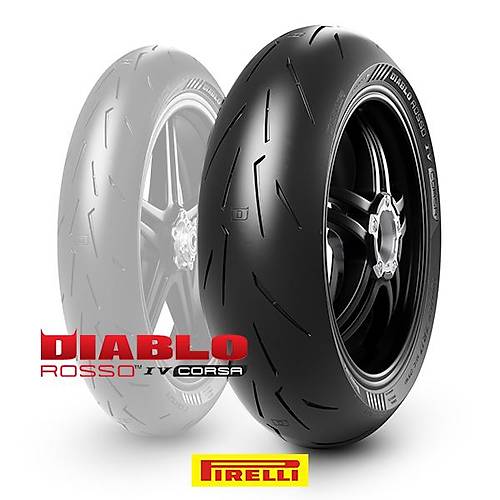 Pirelli Set 110/70ZR17 ve 150/60ZR17 Diablo Rosso IV Corsa Ön Arka Takım
