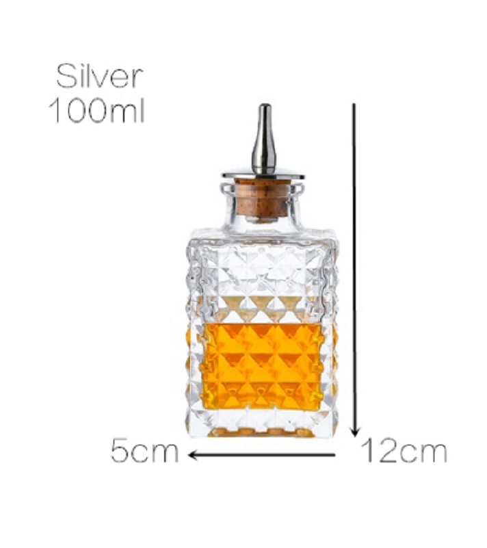 Cocktail Bitters Bottle - Vintage Square