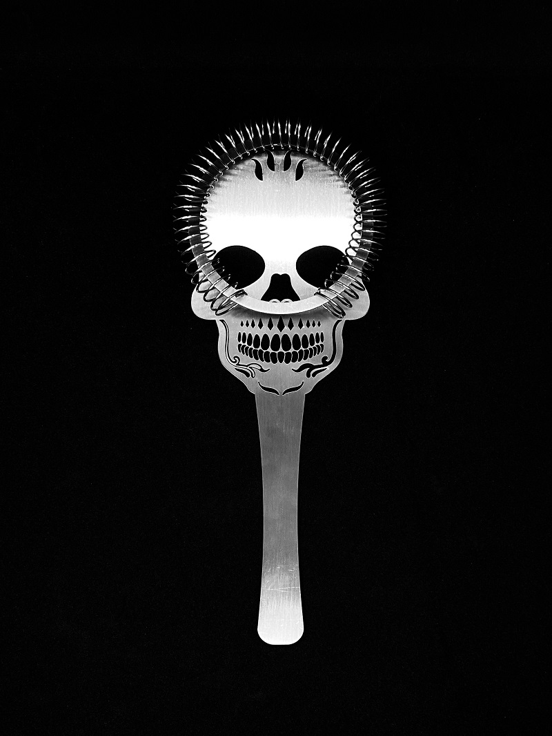 Bar Boss Skull Kokteyl Süzgeç