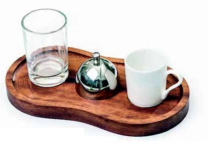 Biradlı Ahşap Türk Kahve Sunum Seti