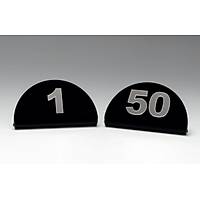 Akrilik Masa Numaras� 1 - 50