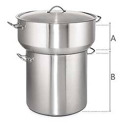 Kapakl� Kuskus Tencere Seti 50 Cm