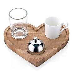 Biradl� Ah�ap Standl� Kalpli Kahve Sunumu