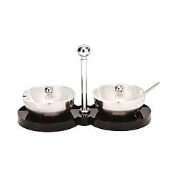 2'Li �elik Akrilik Standl� Kapakl� Baharatl�k