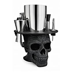 (1) Premium Skull Tasar�ml� Kokteyl Shaker Seti