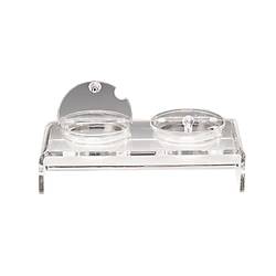 2'Li Cam Kaseli,Kapakl�,Kal�n Akrilik Te�hir Stand�