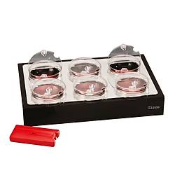 So�utuculu Te�hir Stand� Yuvarlak B�lmeli Cam Keseli