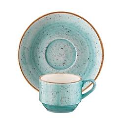 Bonna Aura Aqua Kahve Fincan� Ve Taba��