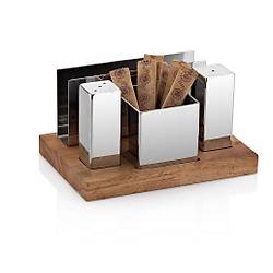 Biradl�  Kare 4'L� Tuzluk Tak�m�