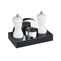 Biradl� 4'L� Menaj Seti Beyaz