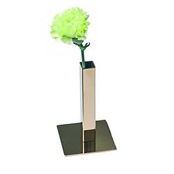 Biradl� �elik Kare Masa Vazo Alt�n