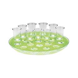 Yuvarlak Polycarbonat Tepsili / 21 'Li Shot Servisi