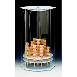 Akrilik D�ner Dondurmal�k/Sekizgen Model