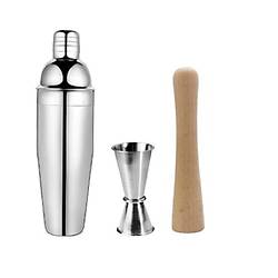 3 Par�a Profesyonel Barmen ��ecek Kokteyl Kar��t�r�c� Seti