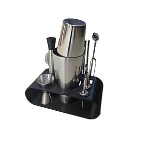 10 Par�a Oval Standl� Kokteyl Haz�rlama Seti Boston Shaker 700 Ml
