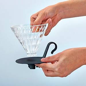 Hario V60 02 Dripper (Siyah Cam)