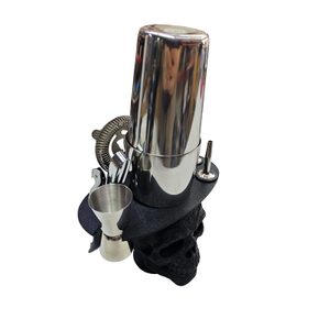 (1) Premium Skull Tasar�ml� Kokteyl Shaker Seti