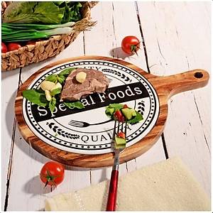 Porselen Bambulu Damgal� Sunum Tahtas�