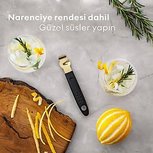 Lks Kokteyl Shaker Seti, Hediye Kutusu, Saklama antas Ve Tarif Kitab - Altn