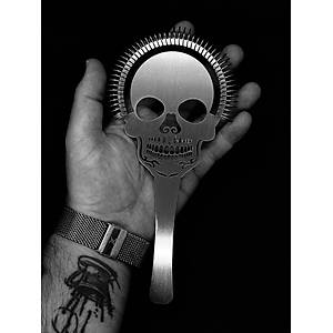 Bar Boss Kokteyl S�zge� Skull Mixing Glass