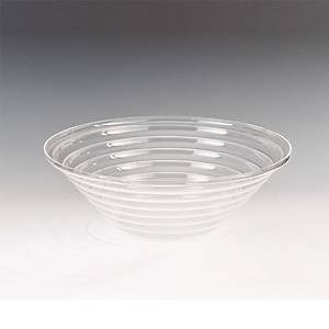 34 Cm Akrilik Yivli Kase