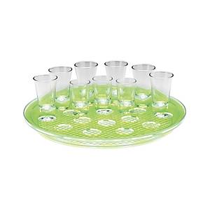 Yuvarlak Polycarbonat Tepsili / 21 'Li Shot Servisi